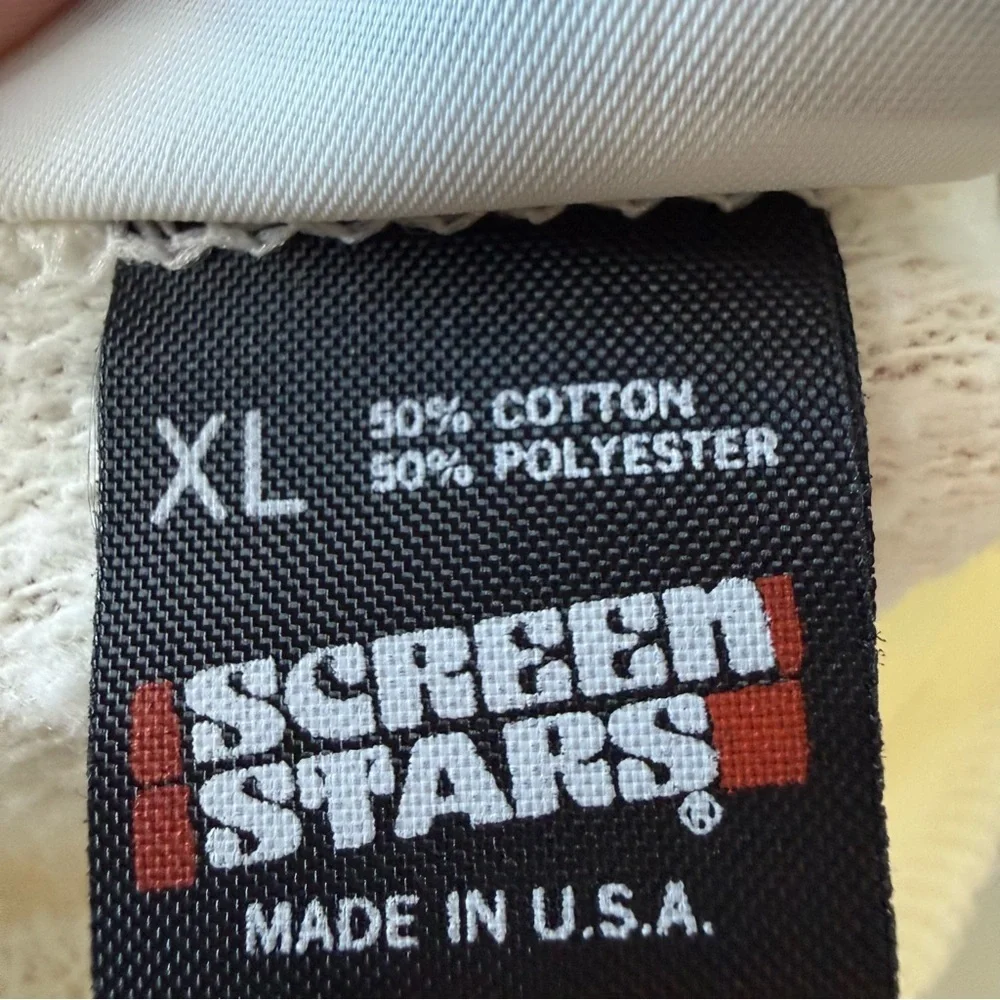 Screen Stars White 'Mr. Golf' Crewneck Sweater